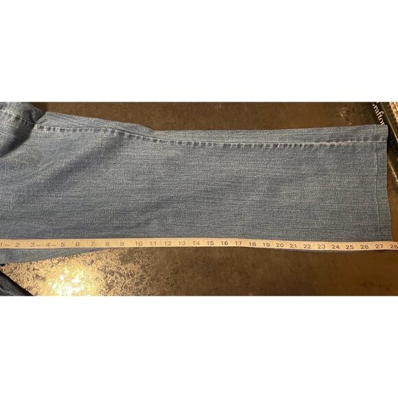 Smith’s Jeans Mid Rise Medium Wash Straight Leg Blue Jeans Sz 18 - Picture 11 of 12